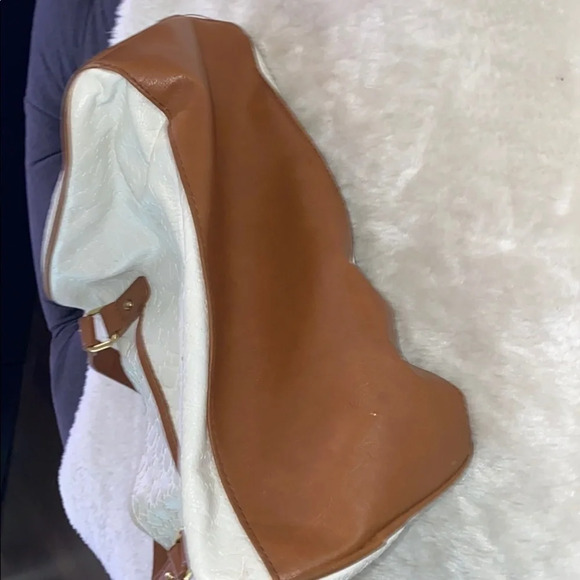 Tommy Hilfiger white tan  leather tote-bag - Picture 9 of 14